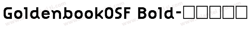 GoldenbookOSF Bold字体转换